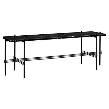 TS 1 Tier Console Table - Black Marble, Black