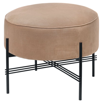 TS Round Pouf Small - Beige, Black