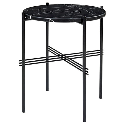TS Side Table - Black Marble, Black