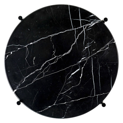 TS Side Table - Black Marble, Black