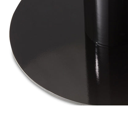Tube 36" Dining Table - Pebble Marble Top, Black Base