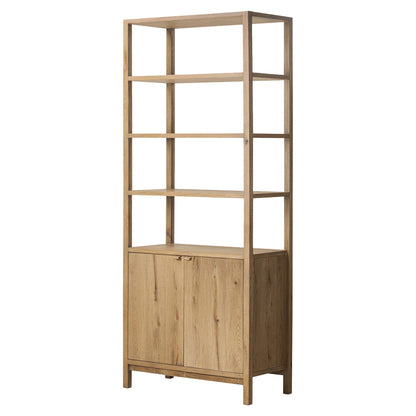 Tula Bookcase - Worn Oak Veneer