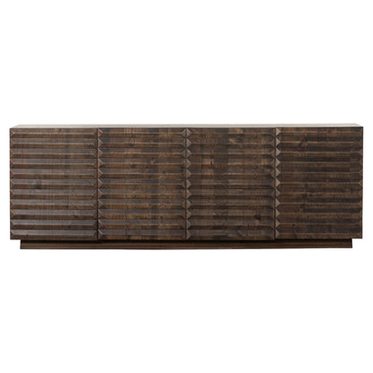 Tussac Media Console - Matte Brown Neem
