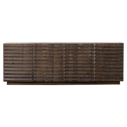 Tussac Media Console - Matte Brown Neem