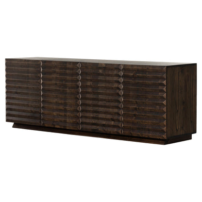 Tussac Media Console - Matte Brown Neem