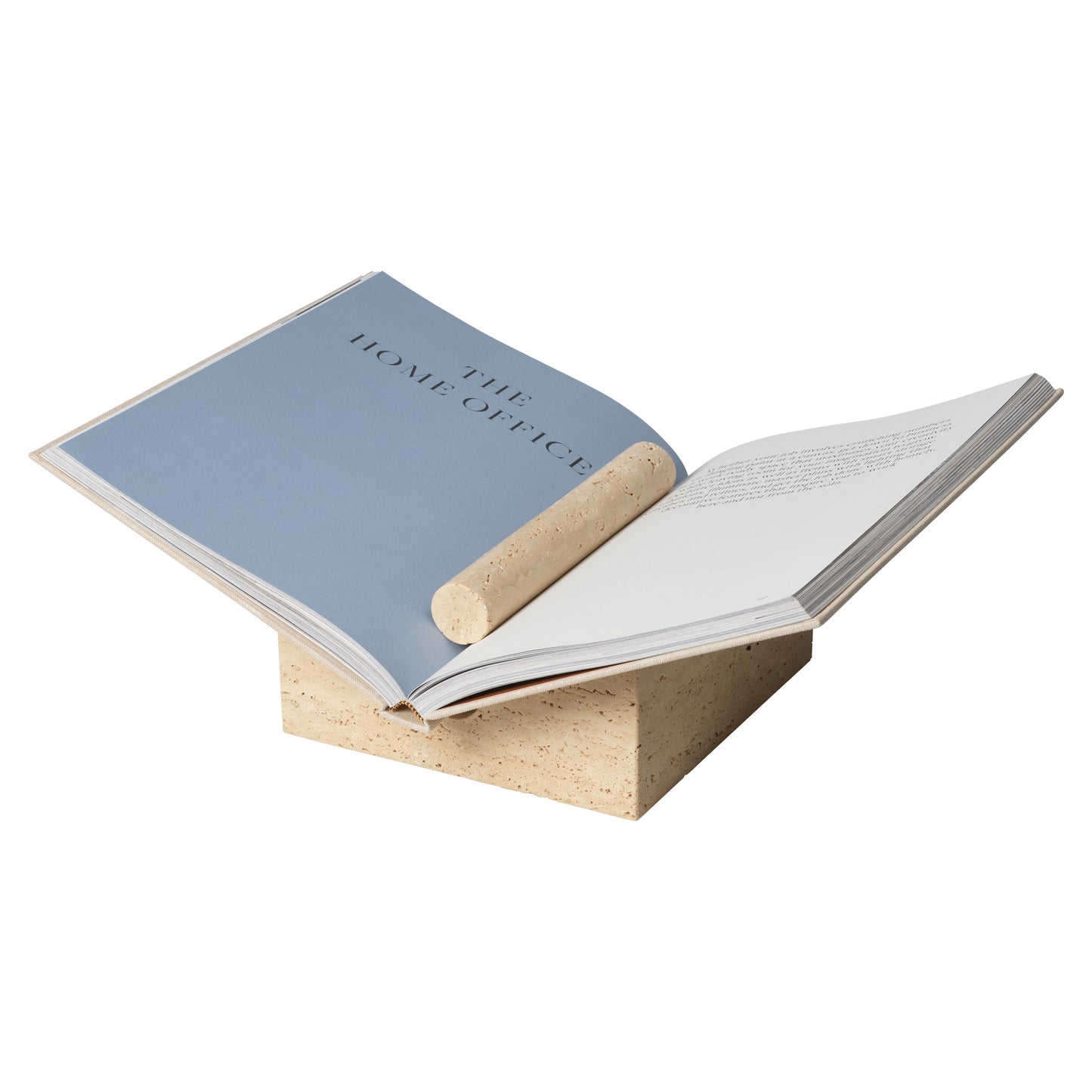 Tvara Book Stand - Travertine