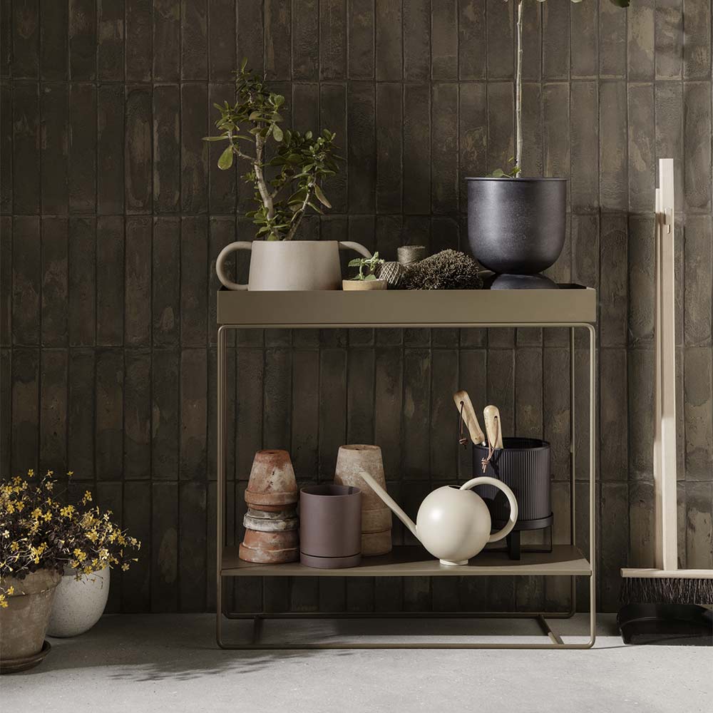 Two-Tier Plant Box - Light Gray