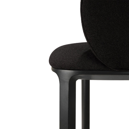 Unda Dining Chair - Charcoal Fabric, Black Oak
