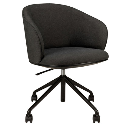 Unda Office Chair With Wheels - Charcoal