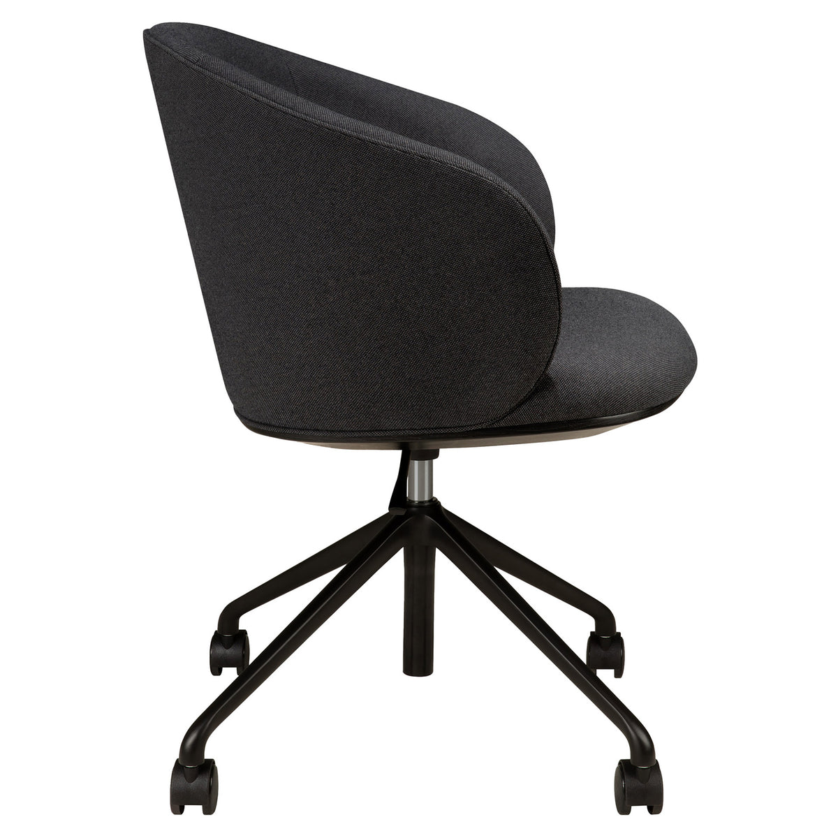 Unda Office Chair With Wheels - Charcoal