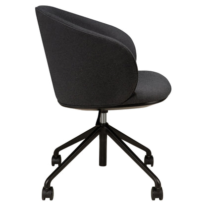 Unda Office Chair With Wheels - Charcoal