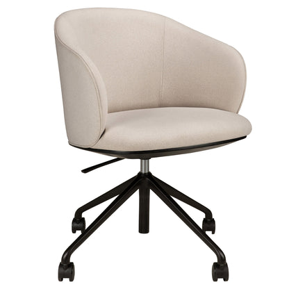 Unda Office Chair With Wheels - Salt