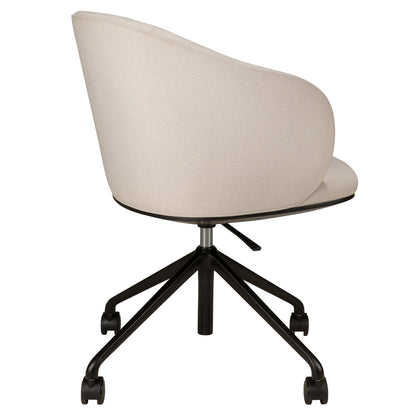 Unda Office Chair With Wheels - Salt