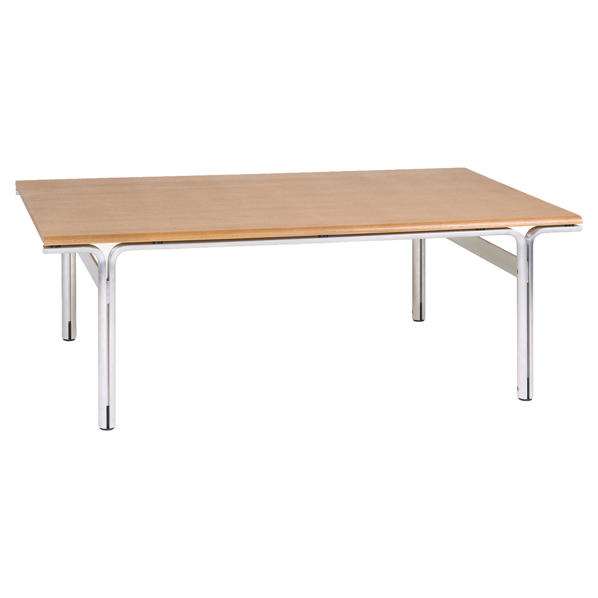 Union Coffee Table - Warm Brown Ash, Aluminum