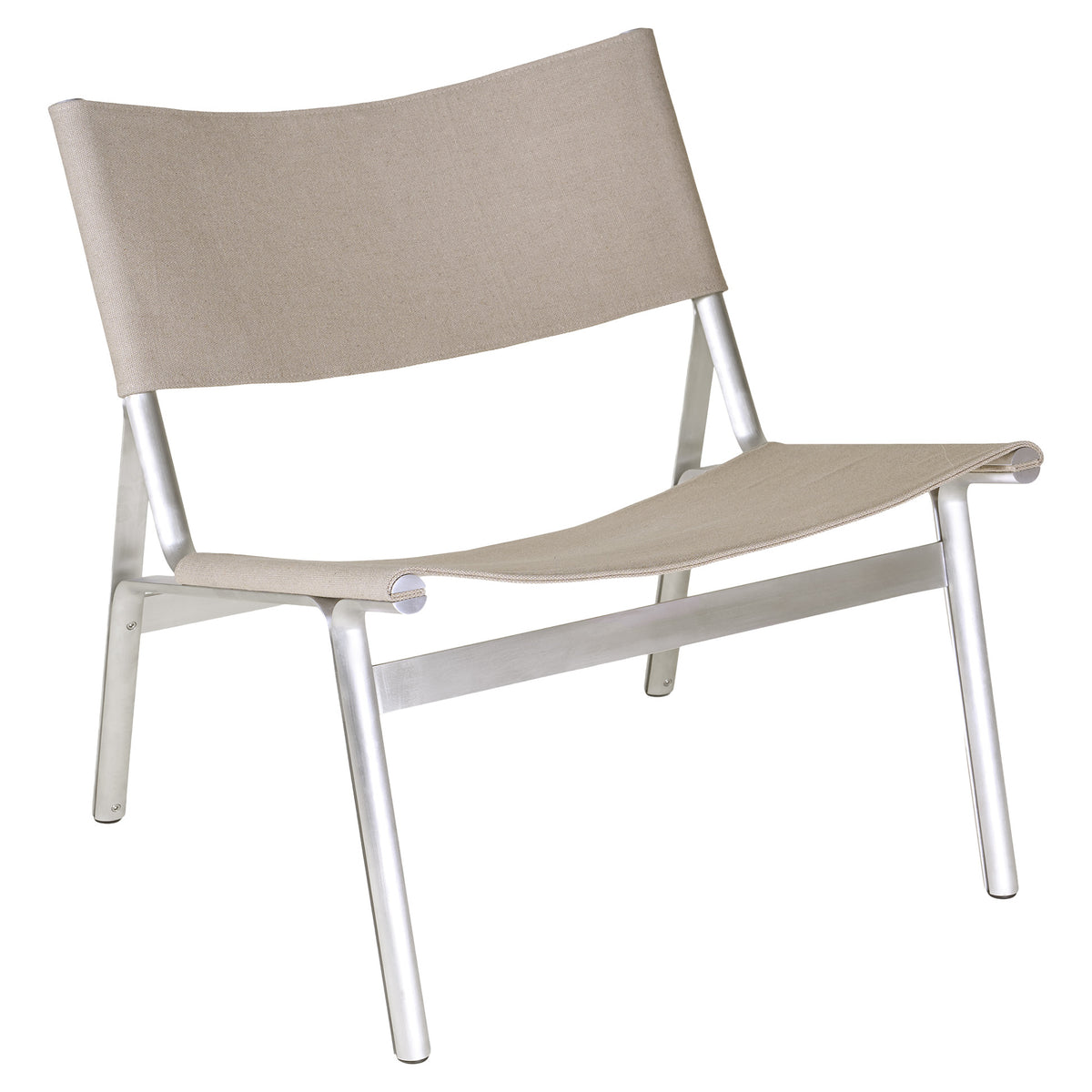 Union Easy Chair -  Sandstone Linen, Aluminum