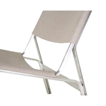 Union Easy Chair -  Sandstone Linen, Aluminum