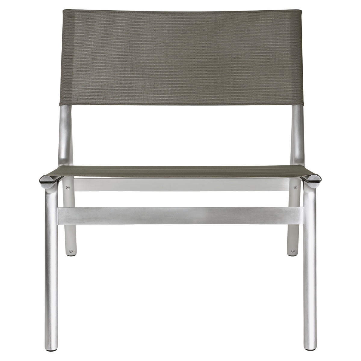 Union Easy Chair - Taupe Mesh, Aluminum