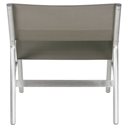 Union Easy Chair - Taupe Mesh, Aluminum