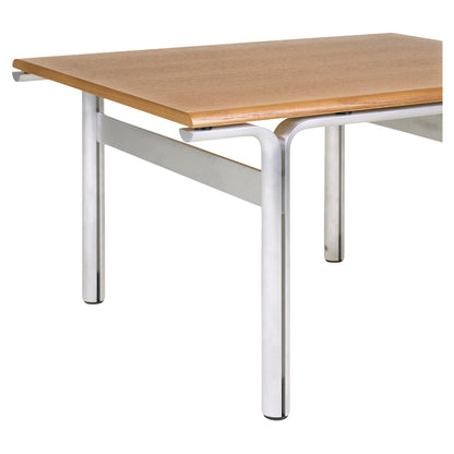 Union Side Table - Warm Brown Ash, Aluminum