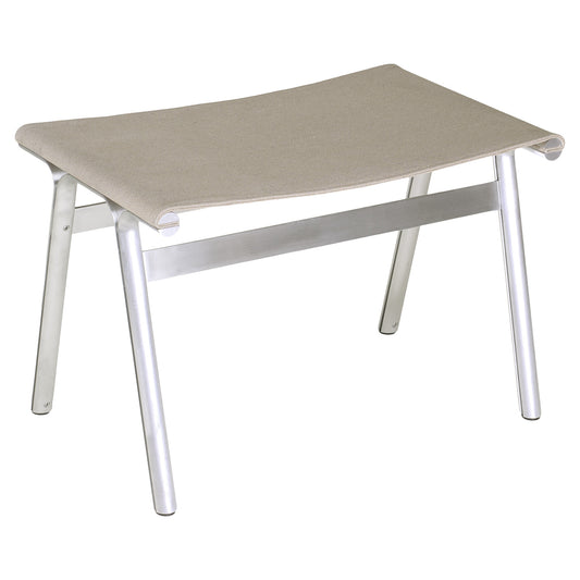 Union Stool -  Sandstone Linen, Aluminum
