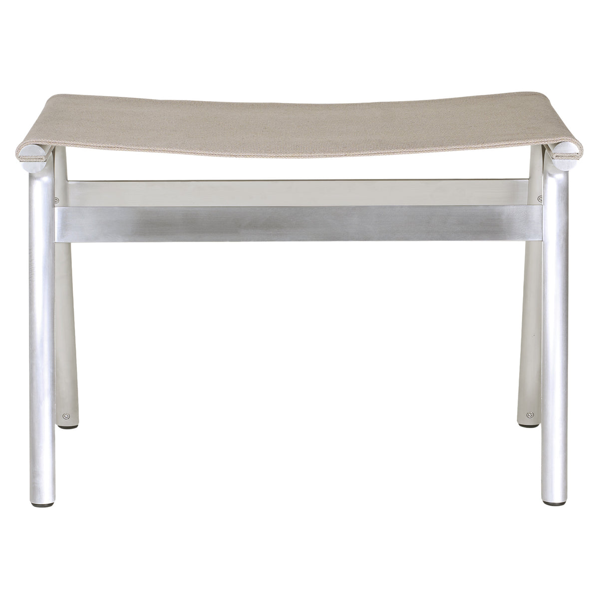 Union Stool -  Sandstone Linen, Aluminum