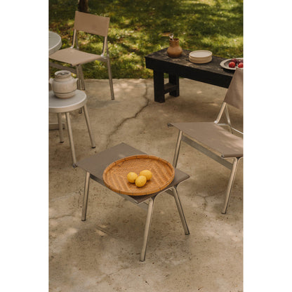 Union Stool - Taupe Mesh, Aluminum