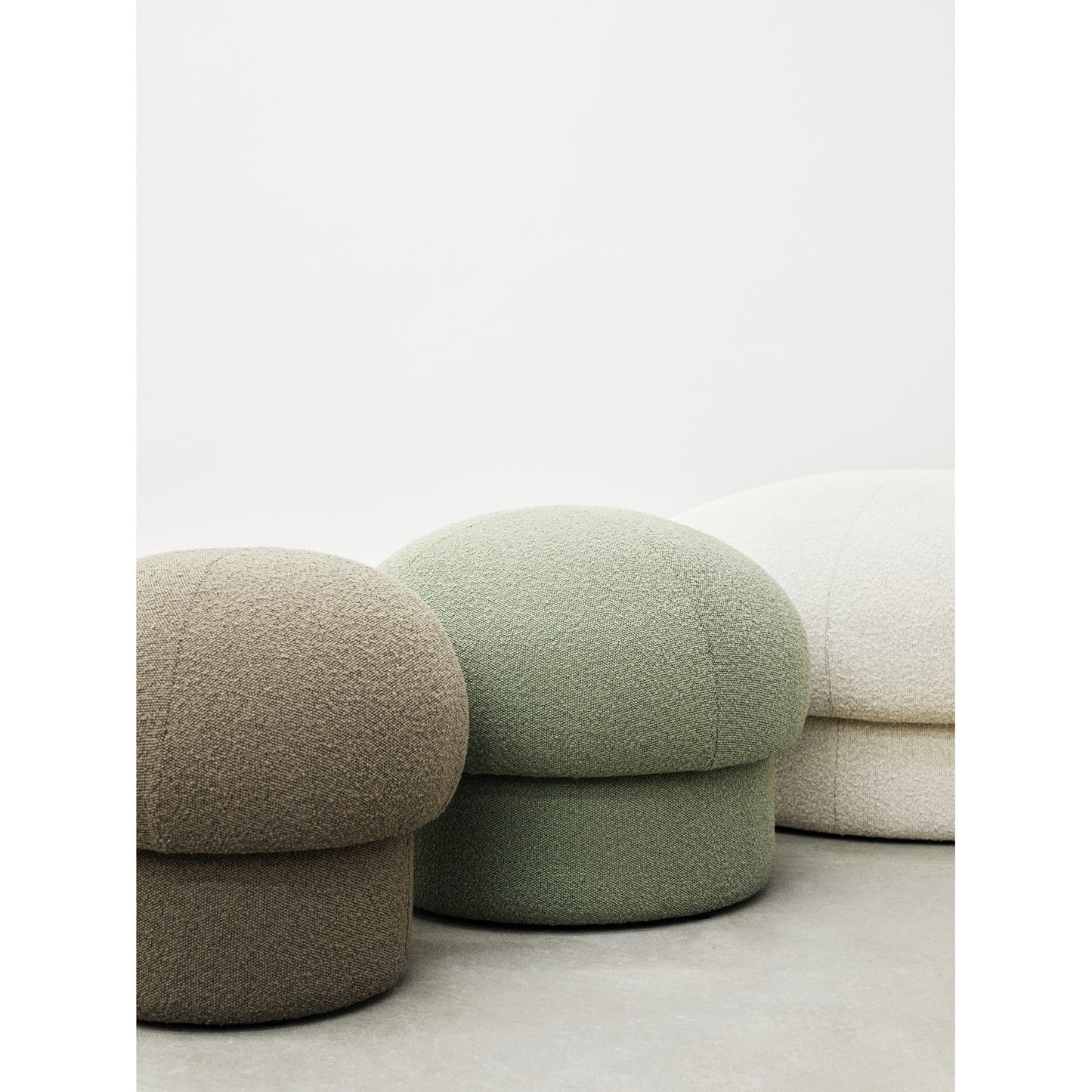 Uno Pouf - Green, 25"W