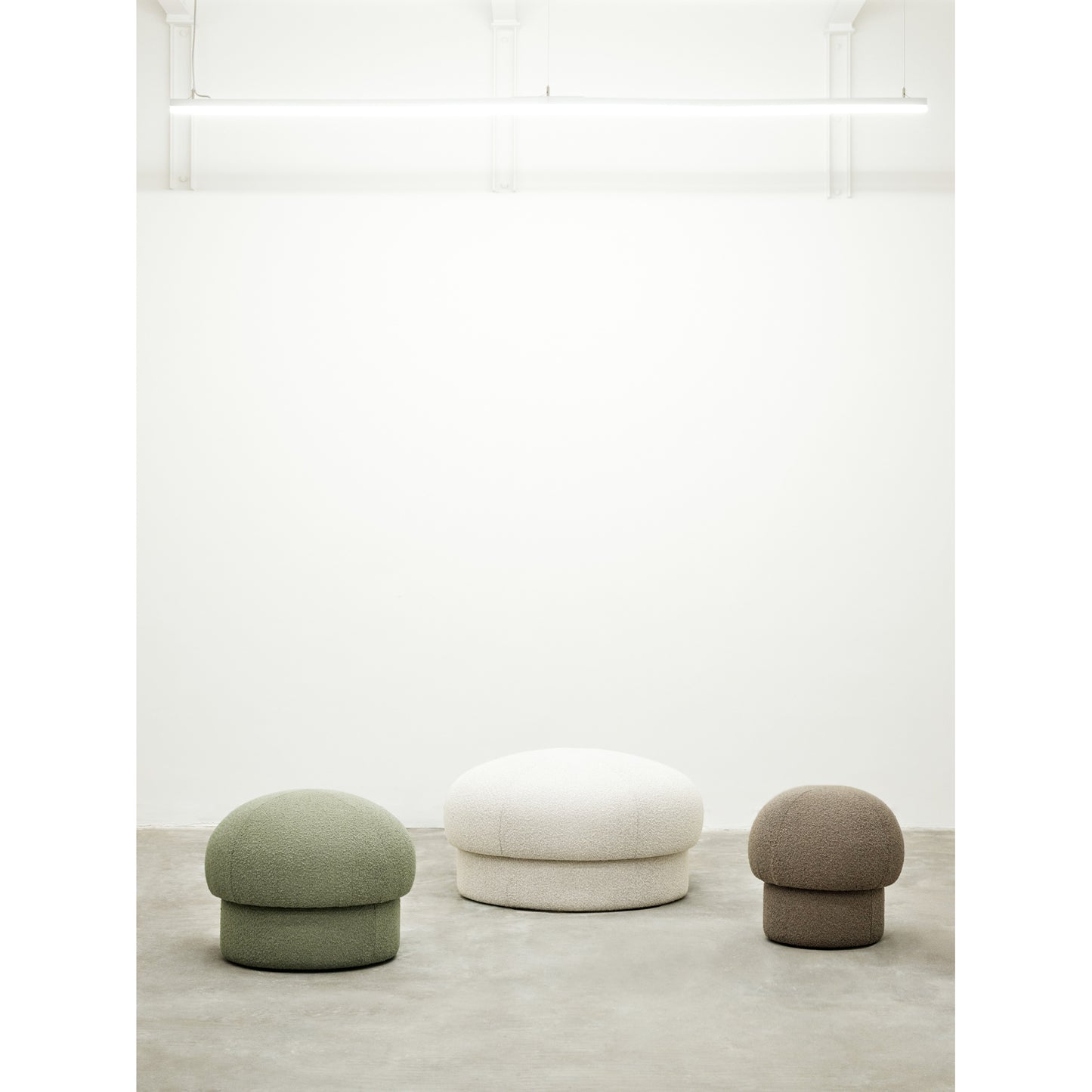 Uno Pouf - Green, 25"W