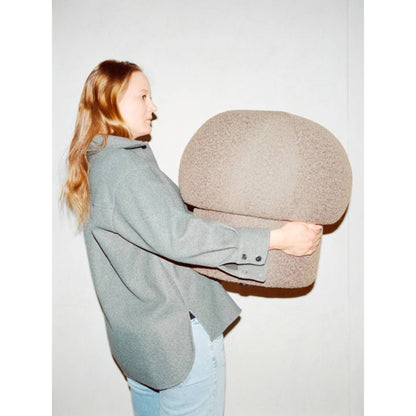 Uno Pouf - Brown, 19"W