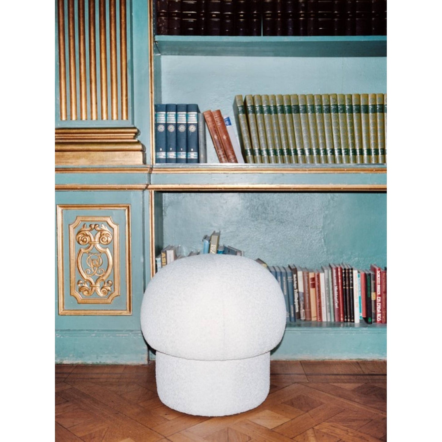 Uno Pouf - Cream, 19"W