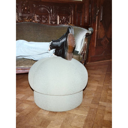 Uno Pouf - Cream, 25"W