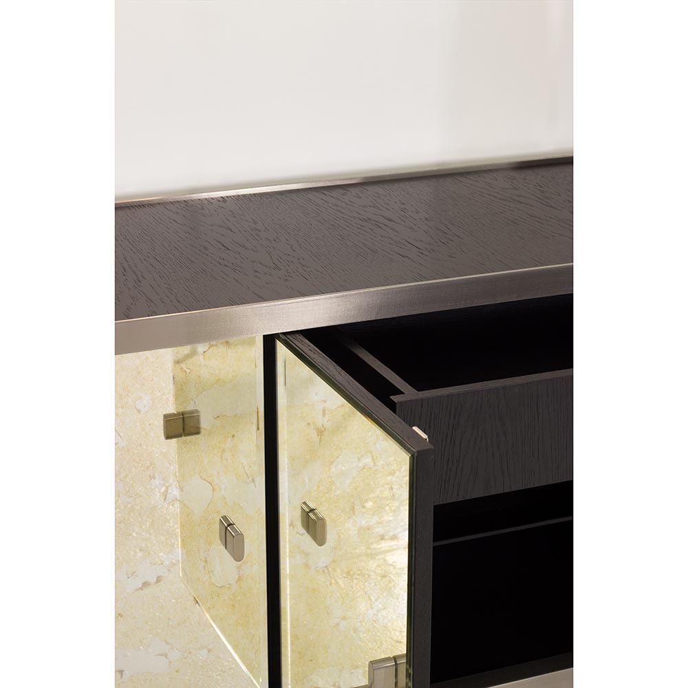 Unveil Sideboard 70.87"W - Brushed Stainless Steel