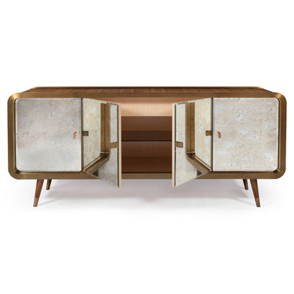 Unveil Sideboard 78.74"W - Brushed Bronzed Brass
