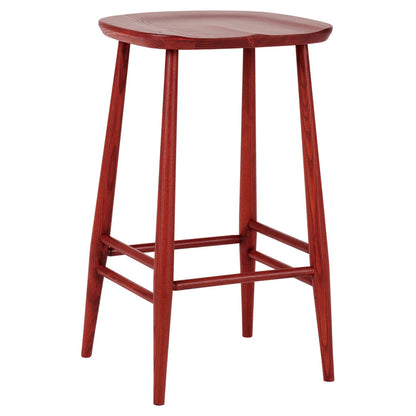 Utility Bar Counter Stool - Vintage Red