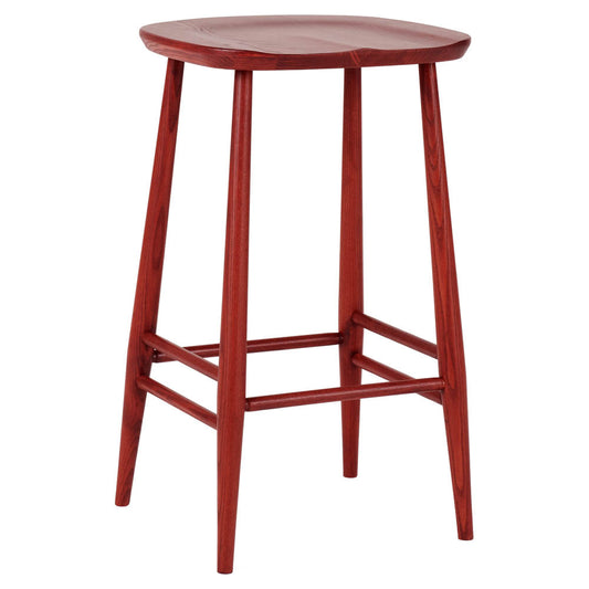 Utility Bar Counter Stool - Vintage Red