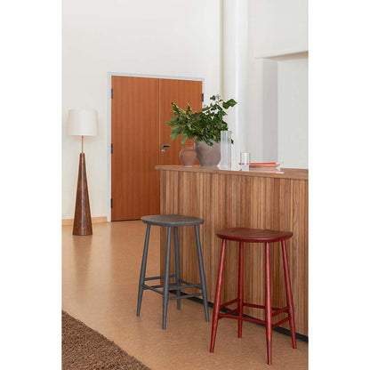 Utility Bar Counter Stool - Vintage Red