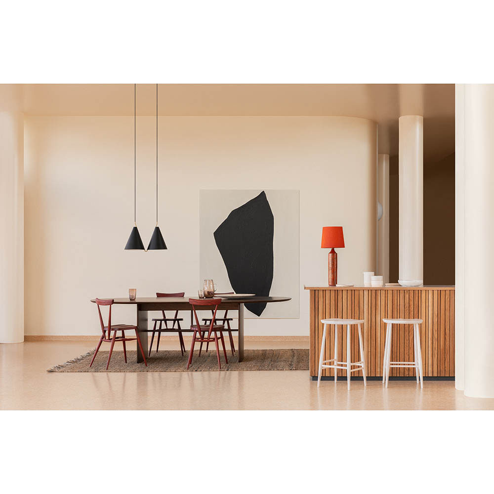 Utility Bar Counter Stool - Vintage Red