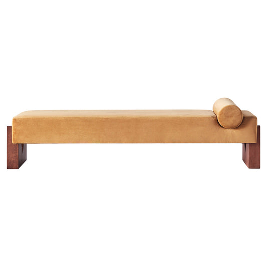 V Daybed - Mustard Yellow Velvet