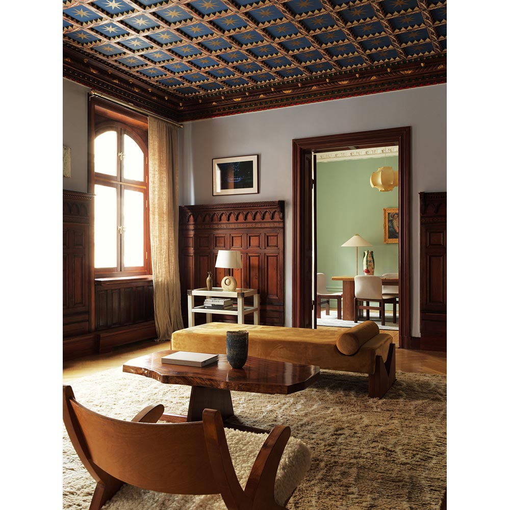 V Daybed - Mustard Yellow Velvet