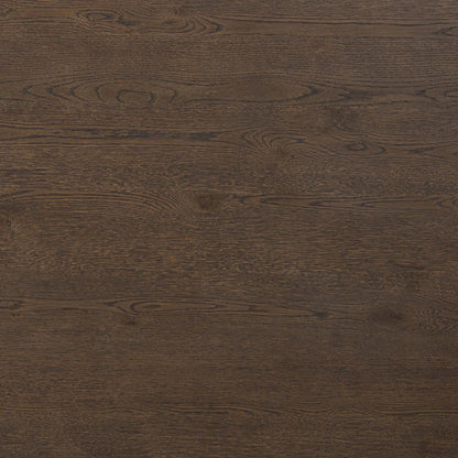 Valen Dining Table - Rustic Brown Oak Veneer
