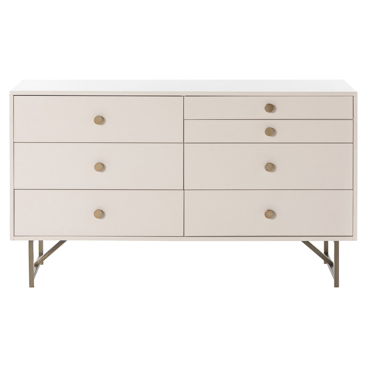Van 7 Drawer Dresser - Matte Alabaster