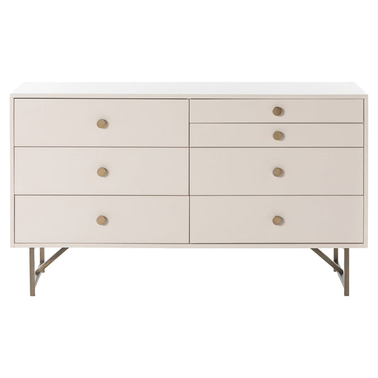 Van 7 Drawer Dresser - Matte Alabaster