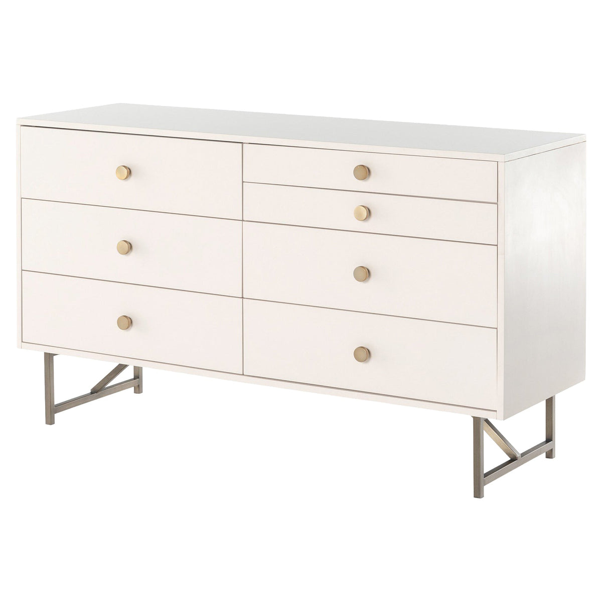 Van 7 Drawer Dresser - Matte Alabaster