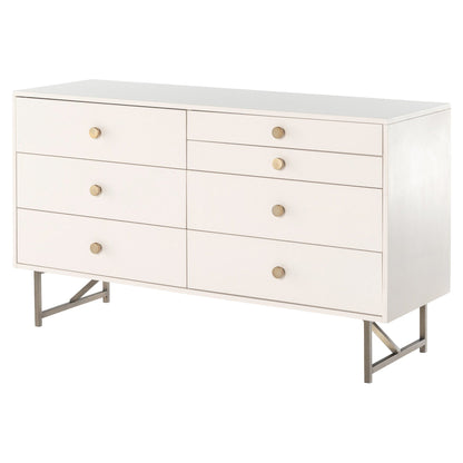 Van 7 Drawer Dresser - Matte Alabaster