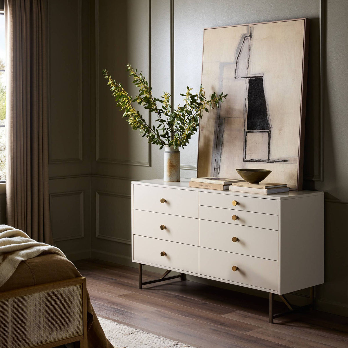 Van 7 Drawer Dresser - Matte Alabaster