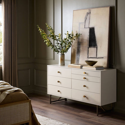 Van 7 Drawer Dresser - Matte Alabaster