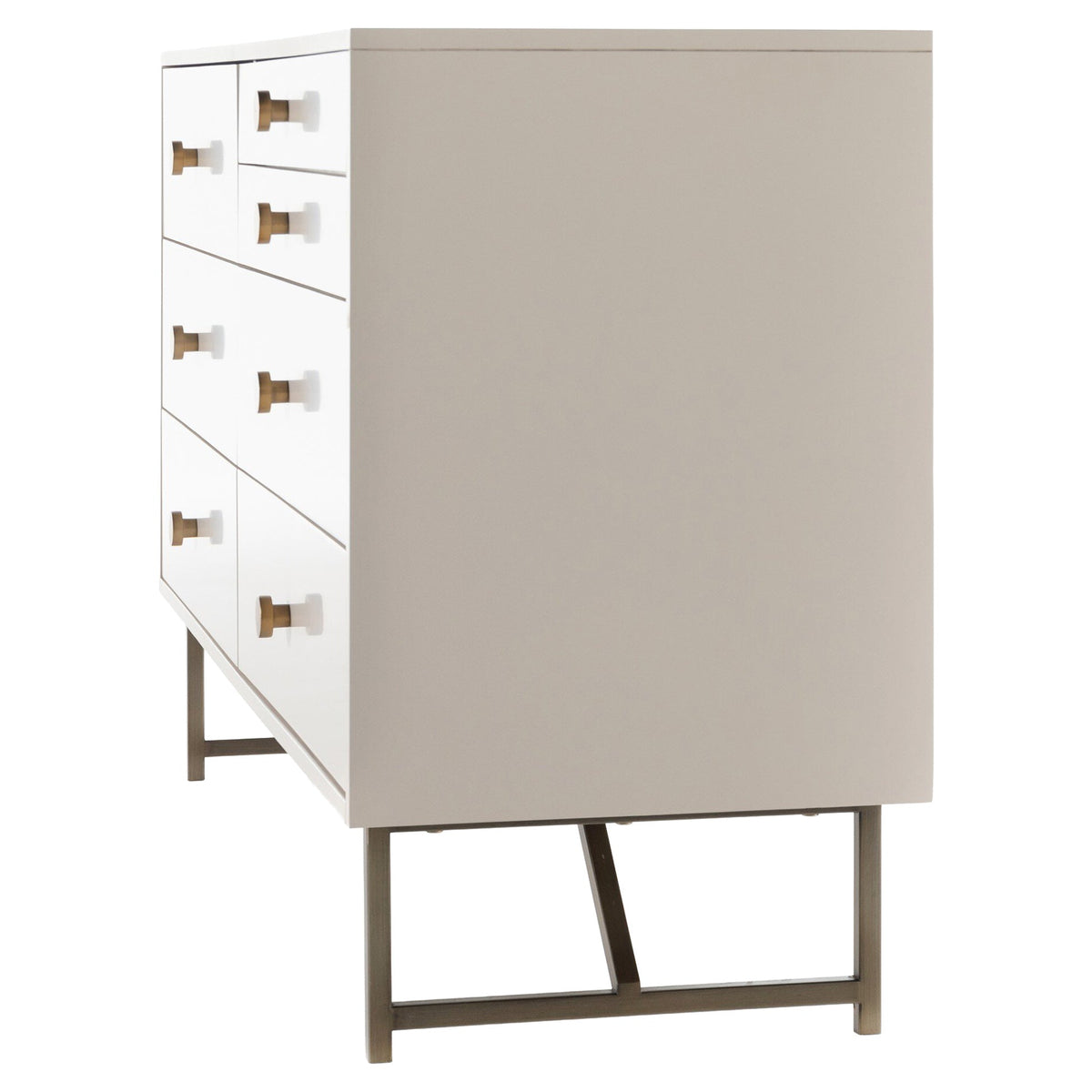 Van 7 Drawer Dresser - Matte Alabaster
