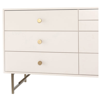 Van 7 Drawer Dresser - Matte Alabaster
