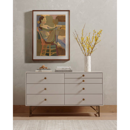 Van 7 Drawer Dresser - Matte Alabaster