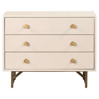 Van Rectangular Nightstand - Matte Alabaster